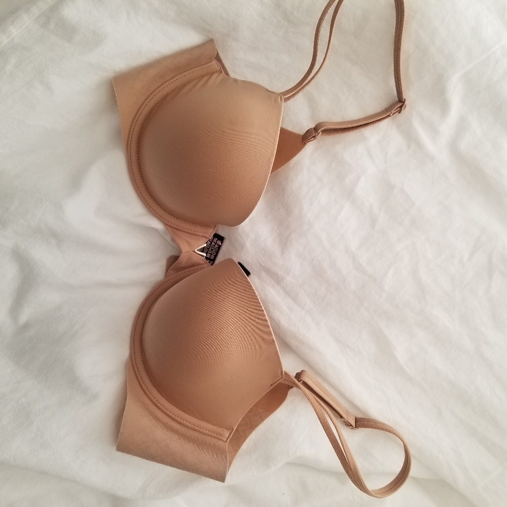 Beige Demi cup VS bra